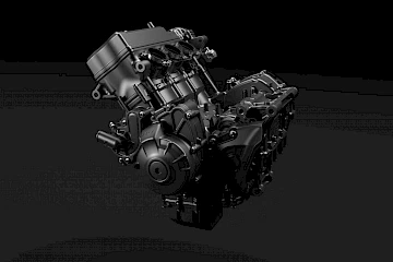 CP3 flüssigkeitsgekühlter 4-Takt 3-Zylinder Motor